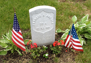Headstone for Francis Aneals